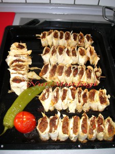 Yufkali cöp Sis Kebab, beyti kebabi tarifi