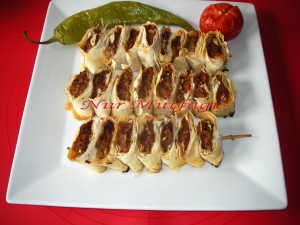 Yufkali cöp Sis Kebab, beyti kebabi tarifi