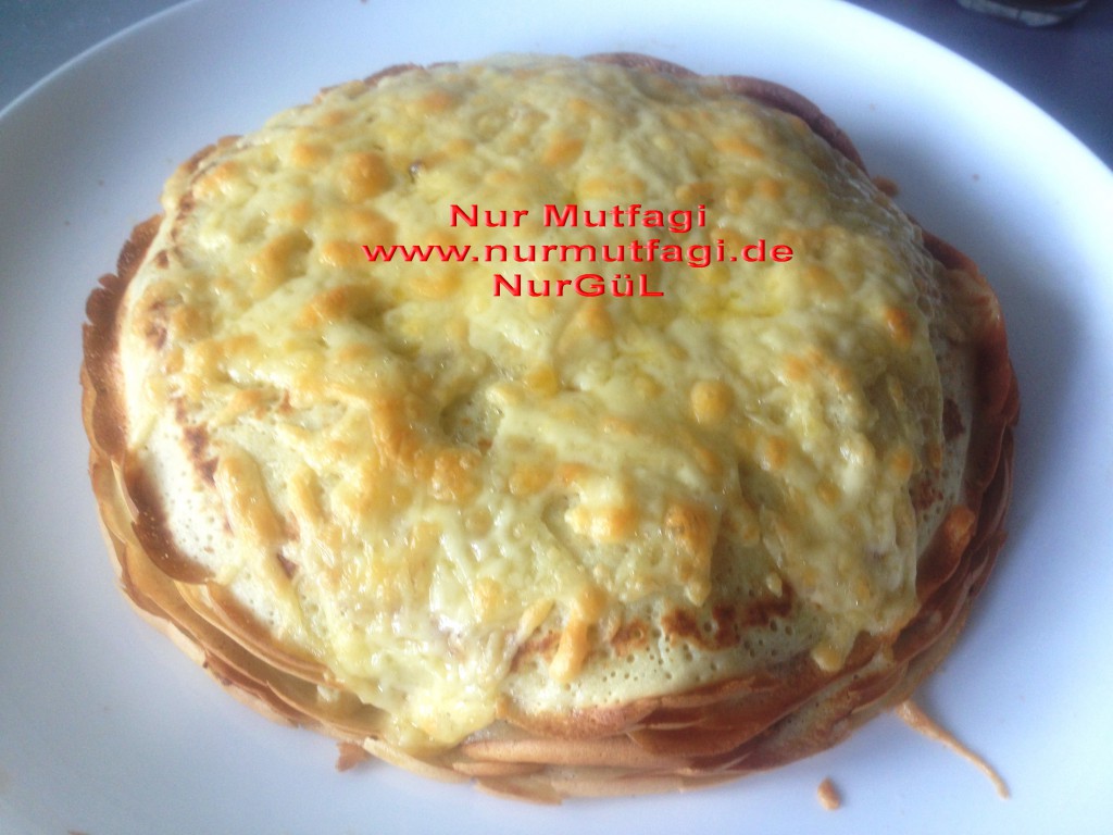 KREP BÖREK kiymali peynirli yumurtali Krepten Börek Nur Mutfağı