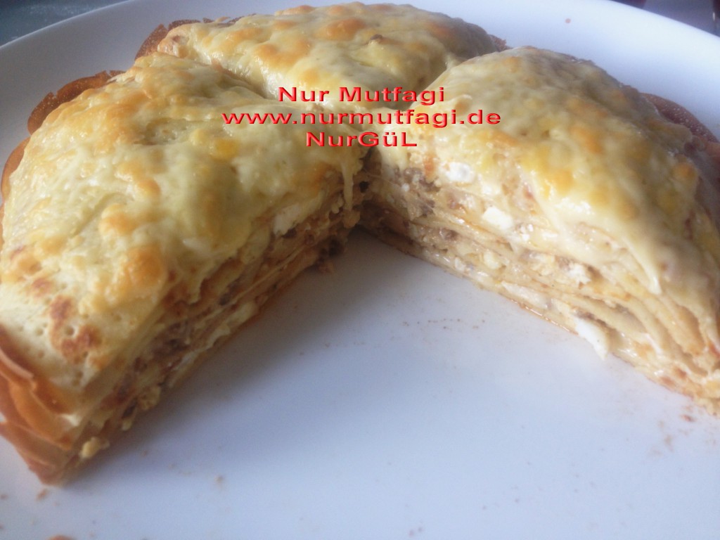KREP BÖREK kiymali peynirli yumurtali Krepten Börek Nur Mutfağı