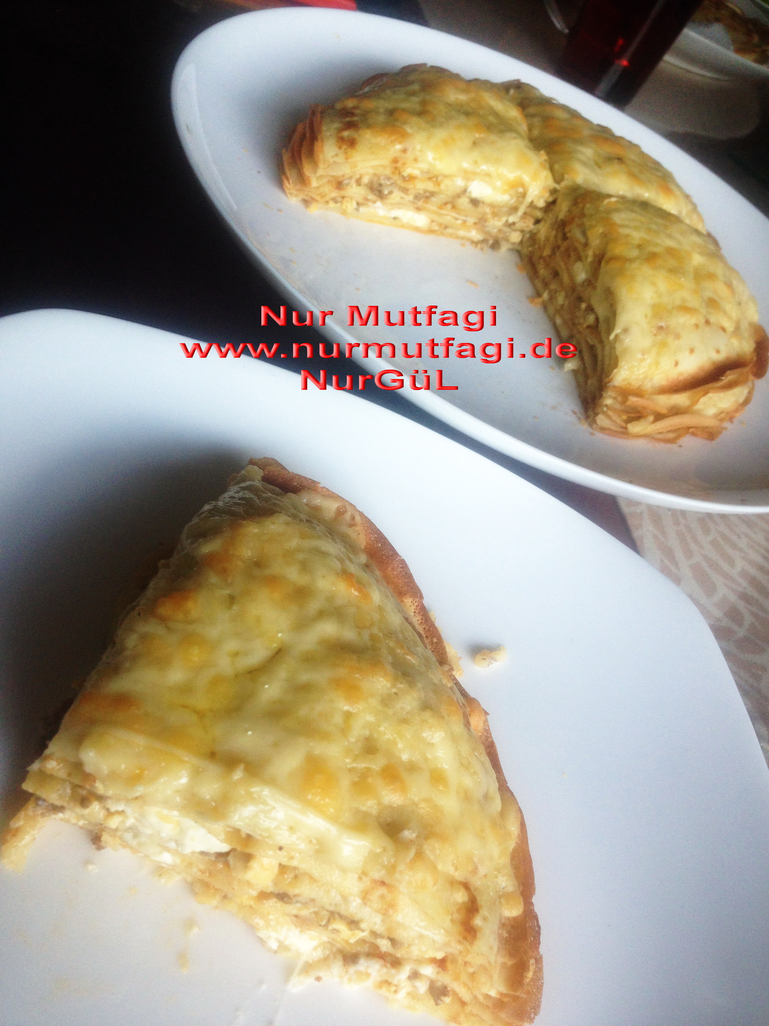 KREP BÖREK kiymali peynirli yumurtali Krepten Börek Nur Mutfağı