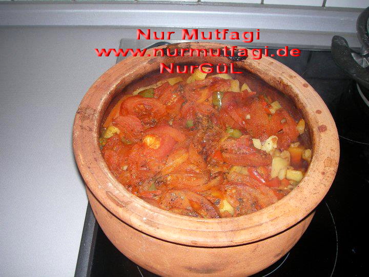 Firinda Türlü Güveç etli güvec sebzeli etli güvec Nur Mutfağı