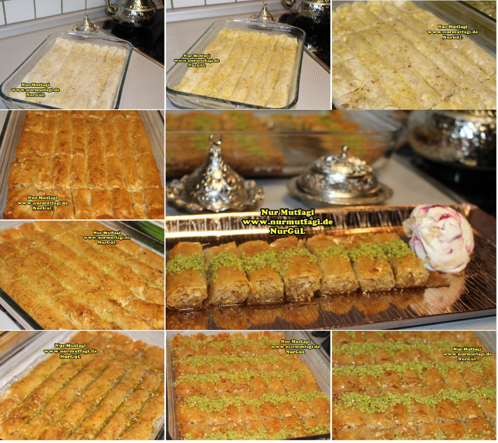 CEVIZLI BAKLAVA – SARMA BAKLAVA – hazir yufkadan Baklava tarifi – Nur ...