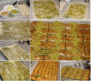 fistikli baklava, cevizli baklava, hazir yufka ile baklava nasil yapilir, citir baklava tarifi (2)set