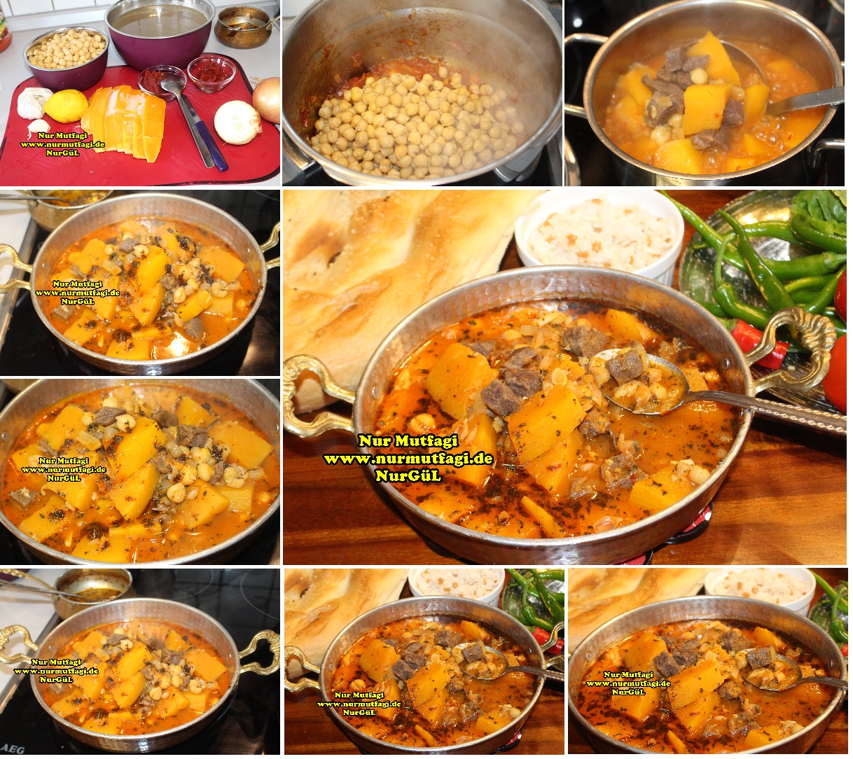 Kabaklama gaziantep yöresel yemek tarifi etli nohut nahni (2) Nur