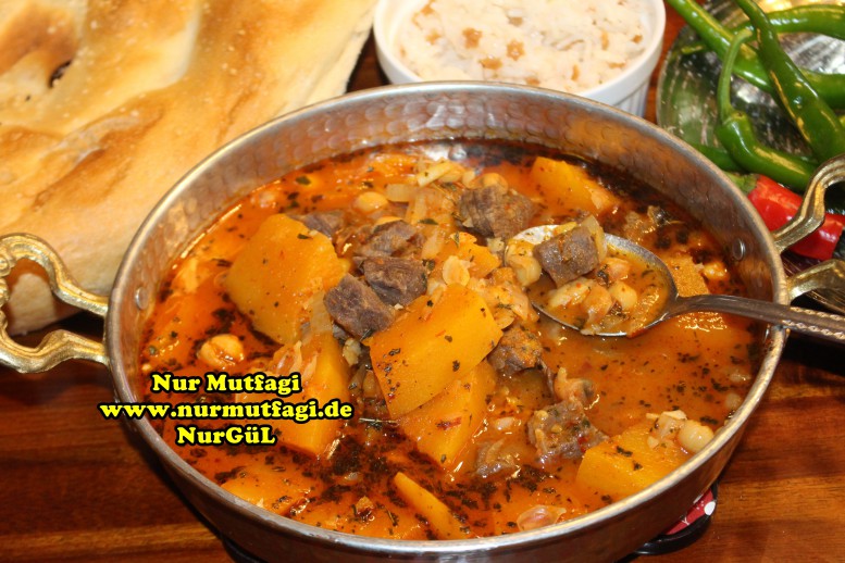 Kabaklama gaziantep yöresel yemek tarifi – etli nohut – nahni (14)