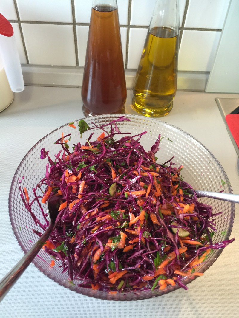 mor lahana salatasi, kirmizi lahana salatasi