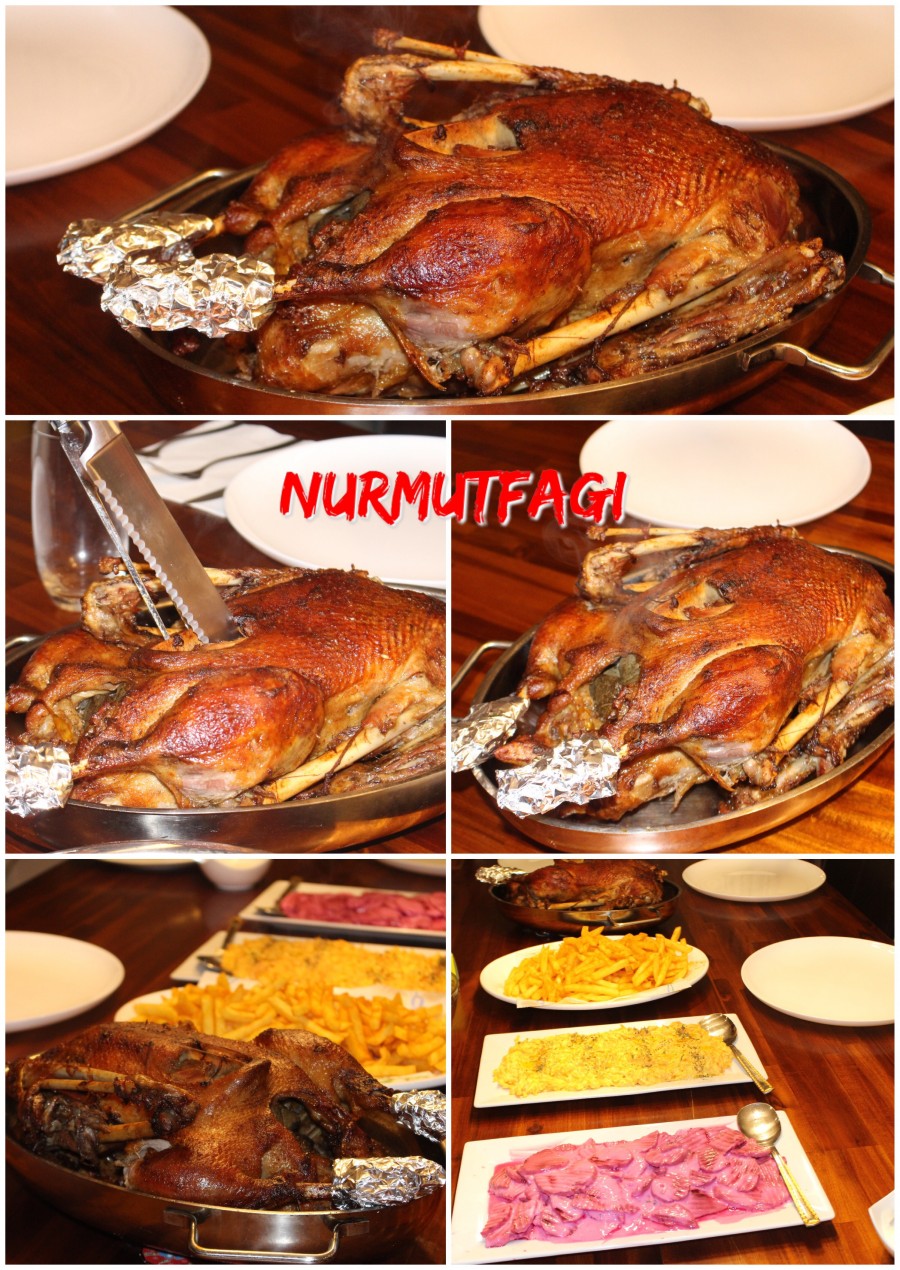 Fırında kaz nasıl kızartılır tarifi Nur Mutfağı