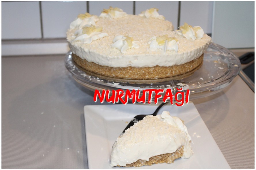 kokos cheesecake ohne backen, pismeyen cizkek tarifi
