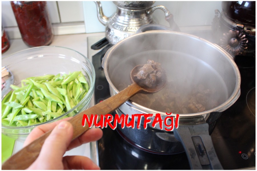 Etli taze Yeşil Fasülye nasıl yapılır tarifi Ayşe kadın fasulye tarifi