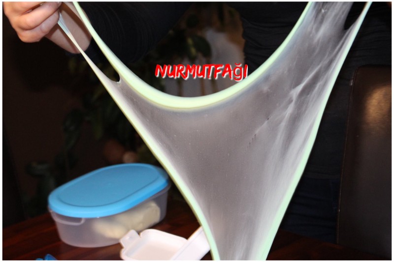 butter schleim, pudingli slime tarifi