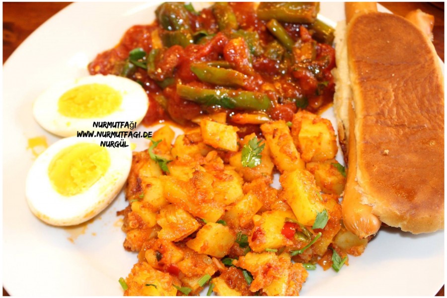 Kahvaltılık Patates Kavurması nasıl yapılır tarifi Nur Mutfağı