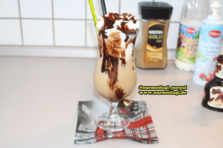 Buzlu Kahve Frappuccino nasil yapilir tarifi Nur Mutfağı