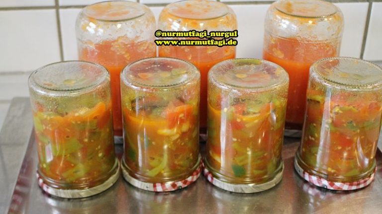 Kislik Menemen Konserve tarifi Nur Mutfağı