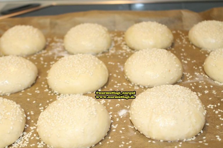 Ev yapımı Hamburger Ekmeği ve Hamburger köftesi nasil yapilir tarifi